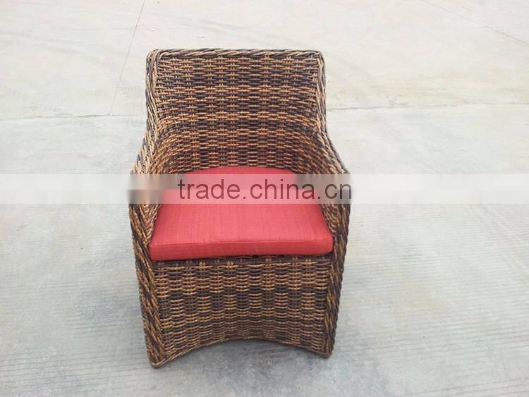 Half Round Wicker Arm Chair