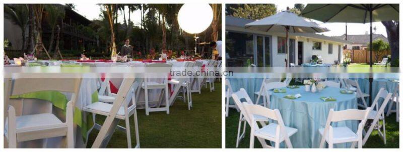 New design Qingdao Sinofur china wholesale white resin folding chair