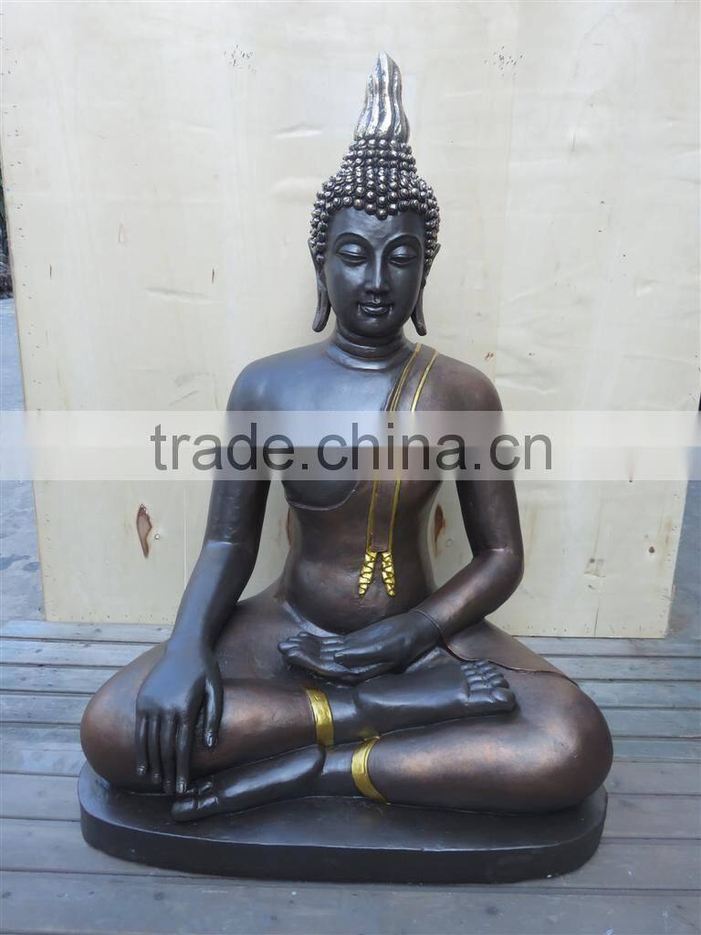 India sitting buddha statue with resin material