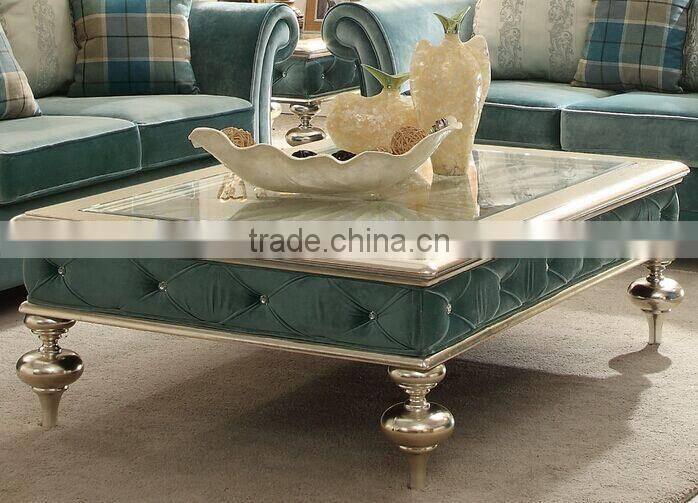 BISINI New Arrival European Style Living Room Sofa, Velvet Upholsteried Sofa Set, Sectional Leisure Furniture Sofa (BF01-X1194)