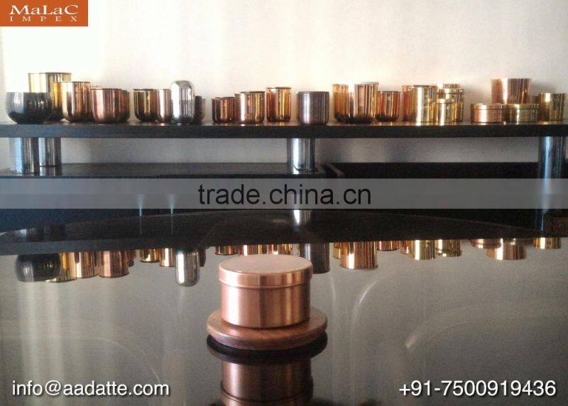 Custom made private label candle holder candle jar with lid