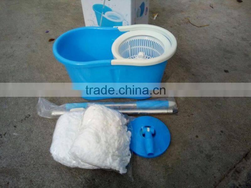Telescopic Stainless Steel Rolling Magic Spin Mop plus Bucket 2 Replace Mop Heads