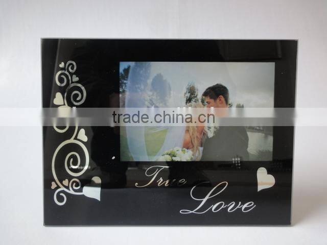 2015 new style wedding gift glass photo frame