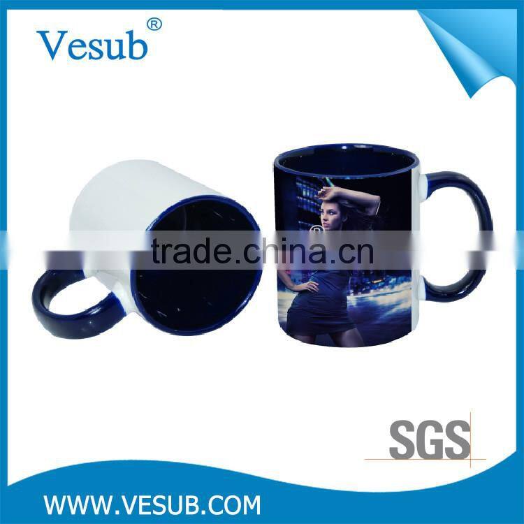 Most popular high quality 11OZ double color customized printing mug sublimation