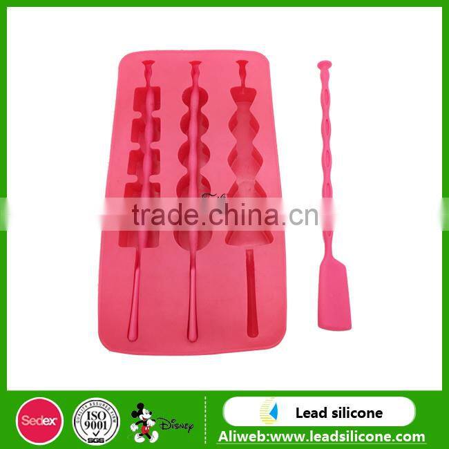silicone ice cube tray with lid