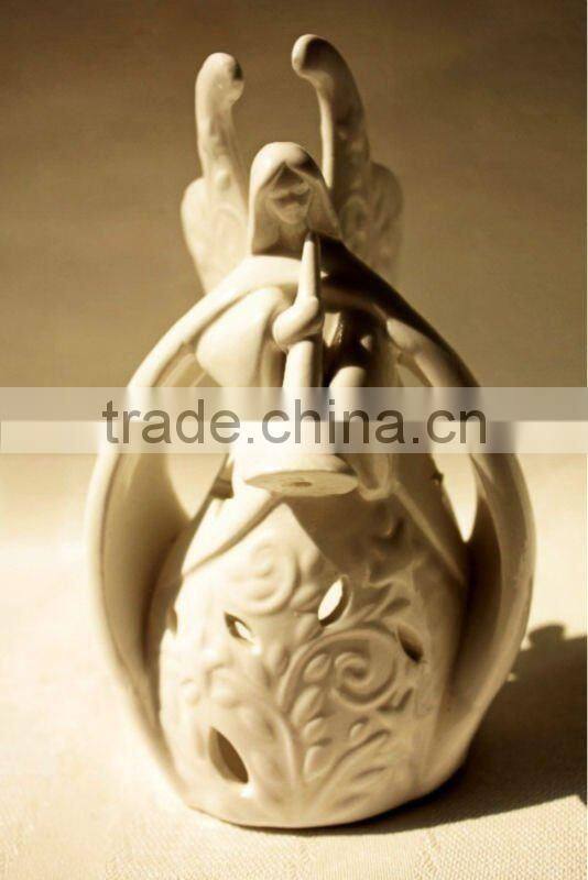 ceramic praying angel girl statue