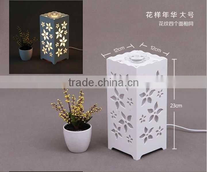 High-grade hollow carved lamp Household carved aromatherapy decorate table lamp essential oil table lamp