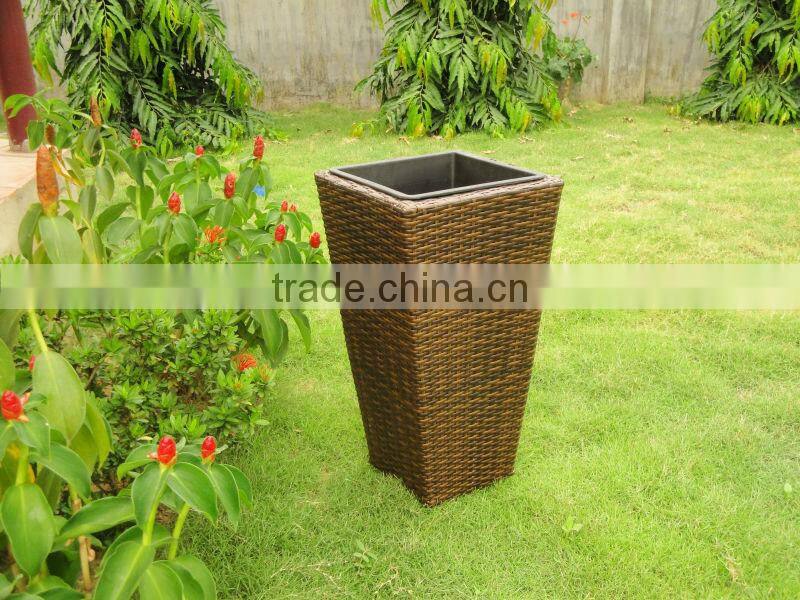 Outdoor Rattan Wicker Garden Flower Pots