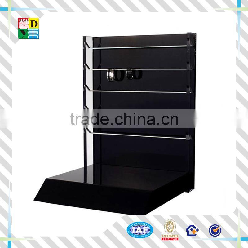 2015 Hot selling acrylic cosmetic display stand/modern design elegant clear acrylic make up display stand from China supplier