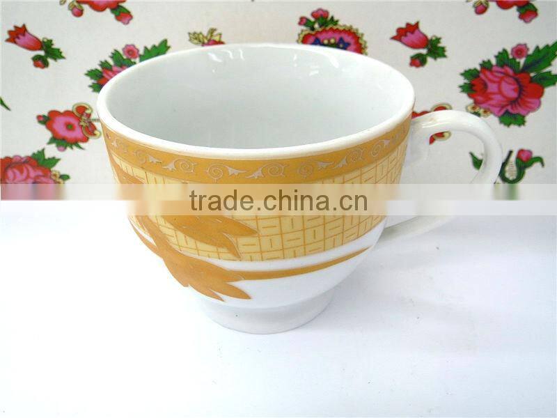 Tableware ceramic porcelain tea cup and saucer wholesale, cheap ceramic tea cups