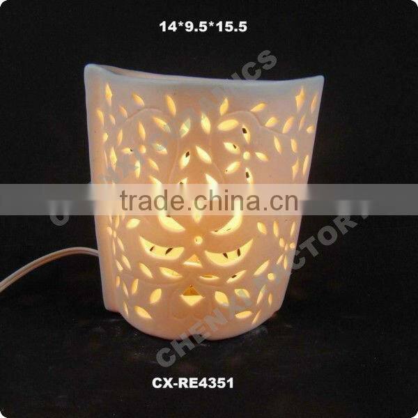 porcelain electric wax warmer Ceramic electric oil burner ceramic electric candle warmer ceramic night light