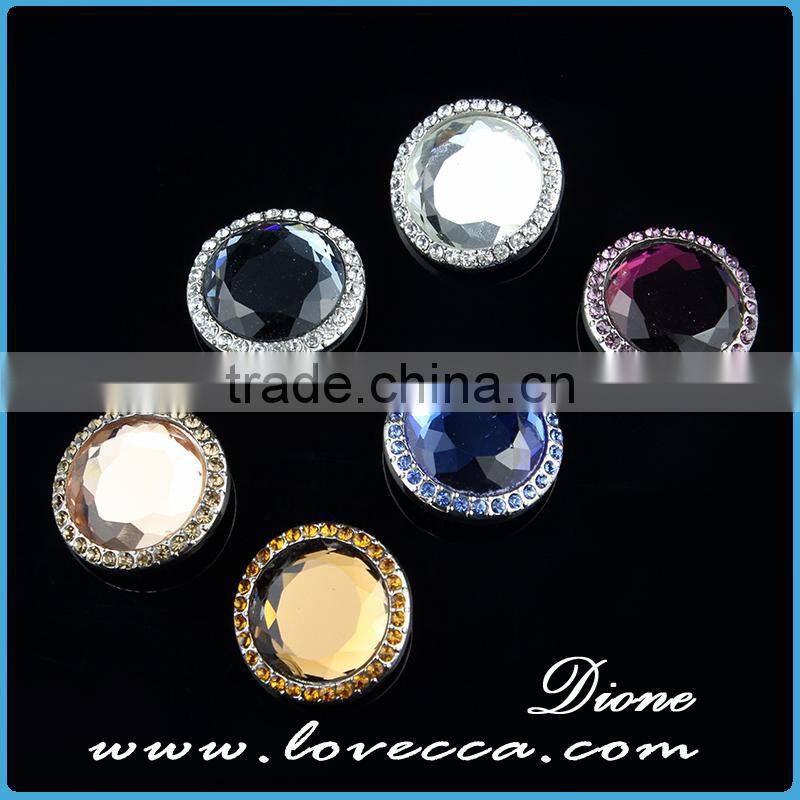 Hot Sale Crystal Beaded Jewelry button interchangeable jewelry