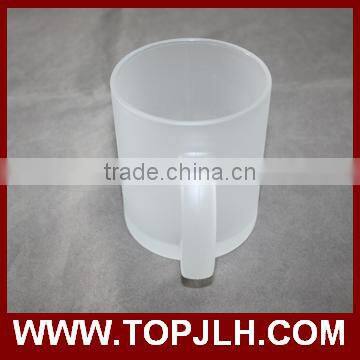 Topjlh high quality sublimation glass beer mug with handle