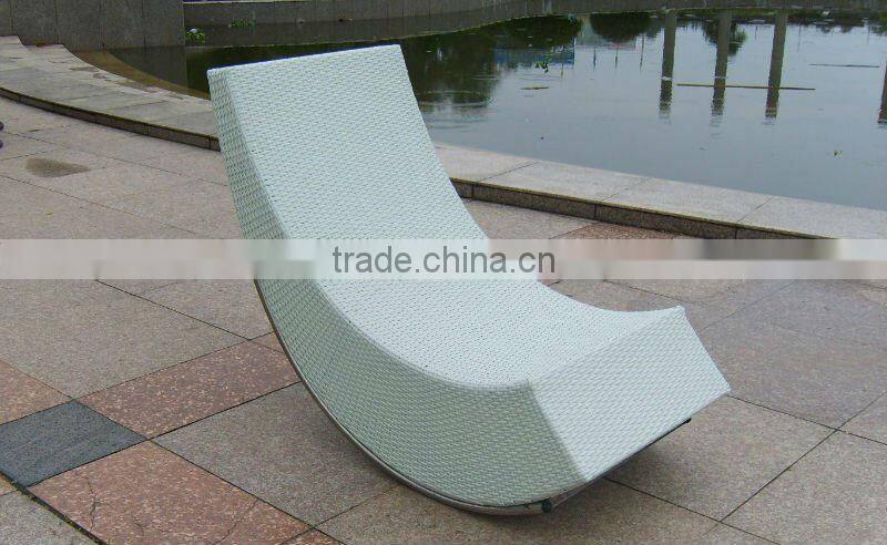 outdoor rattan rocking chair