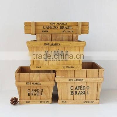 flower pot wooden box