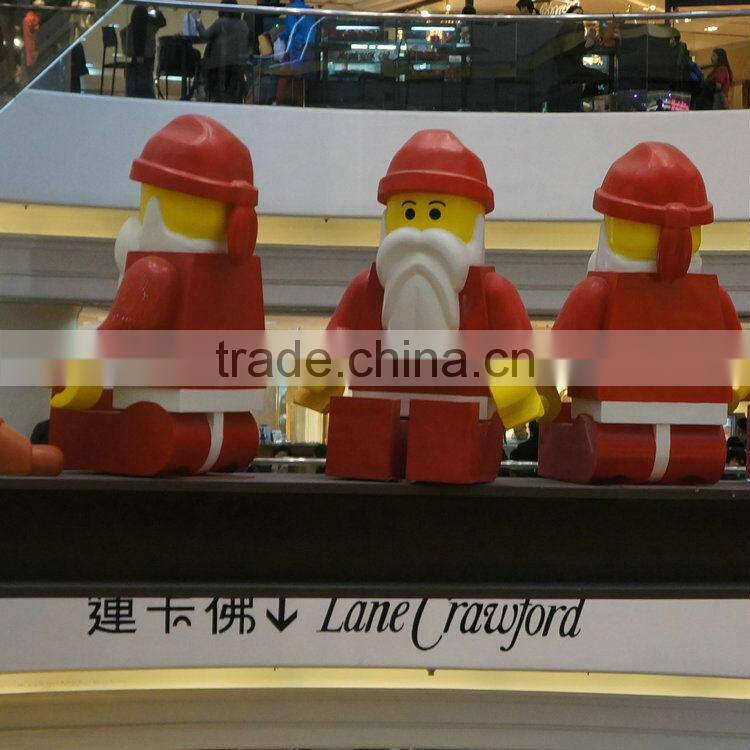 Large fiberglass santa