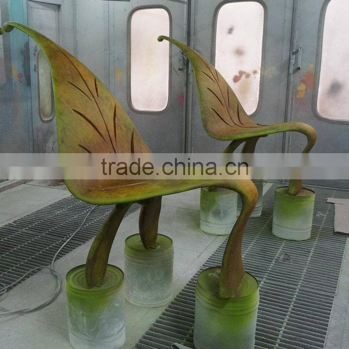 Fiberglass leisure leaf chair