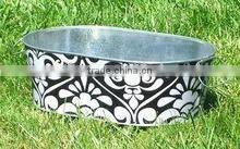 Exo-friendly Oval Metal Drink Cooler Beverage Bucket Beer Tub