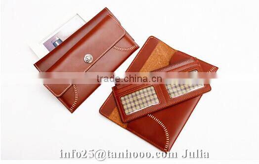 Sexy envelop leather wallet/ money clip/women folding purse
