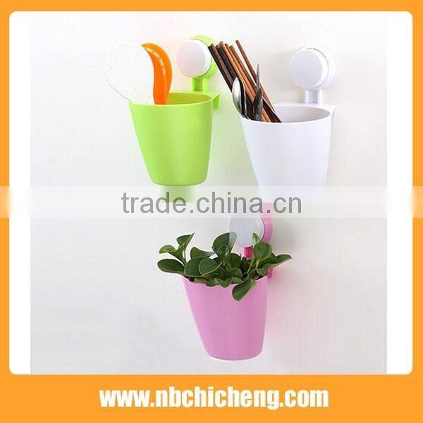 Cute plastic storage holder kitchen utensil storage holder bath jewelry rack