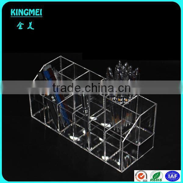 2016 cheaper floor standing acrylic jewelry display box with lock