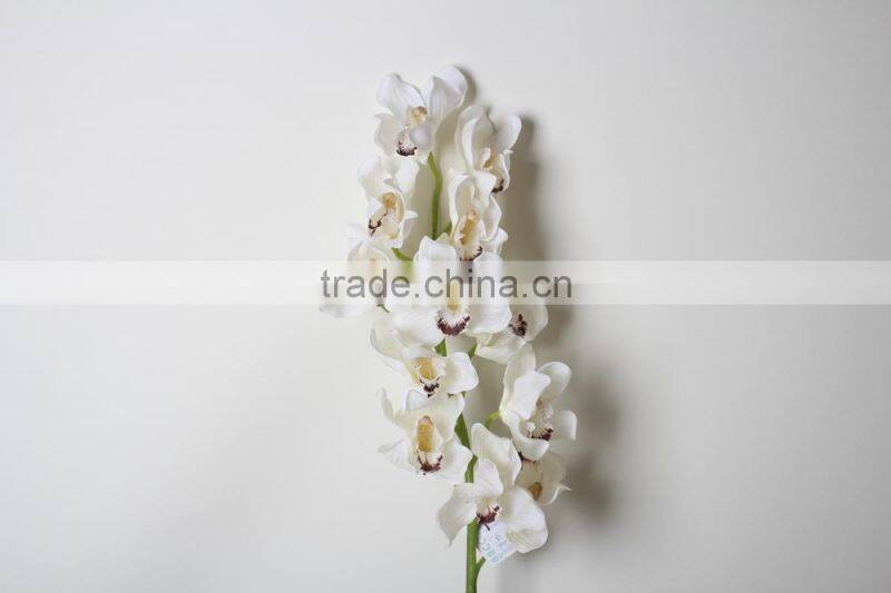 Real touch Decorative Artificial Cymbidium orchid flower for landscaping decoration