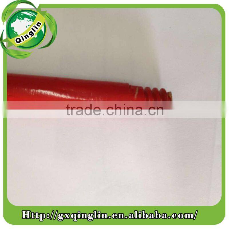 smooth varnishing wooden broom handles/painted wooden broom stick