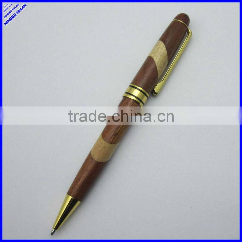 2 color twist high quality popular wood pens