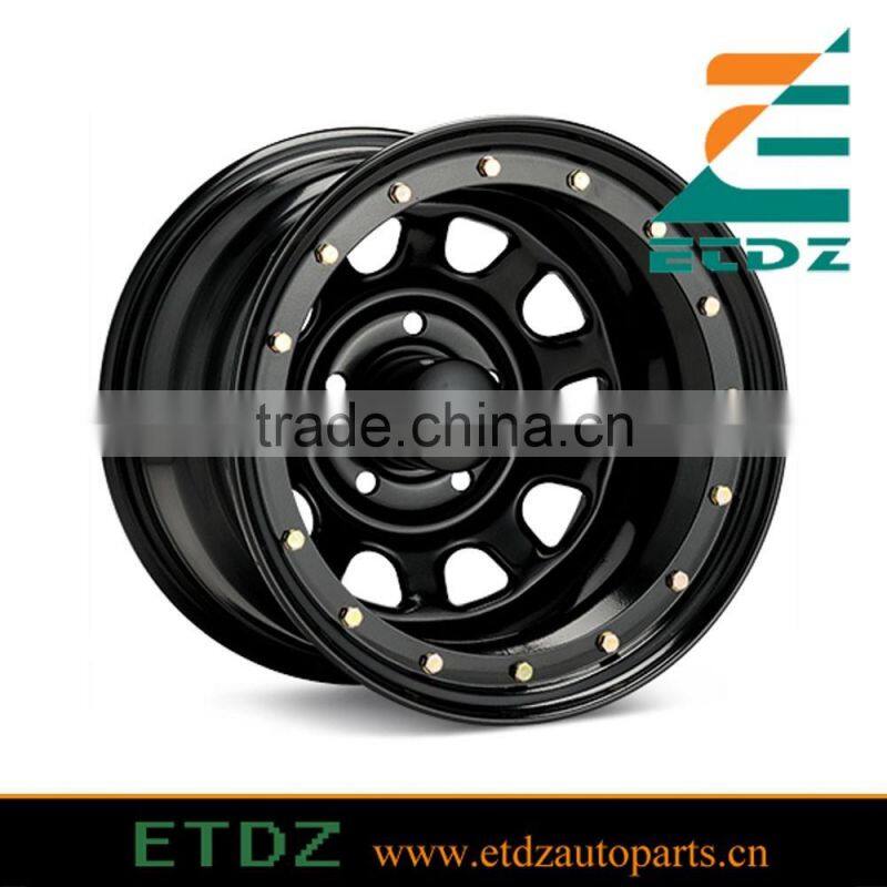 15x10 Gloss Black Street Lock wheels for Jeep