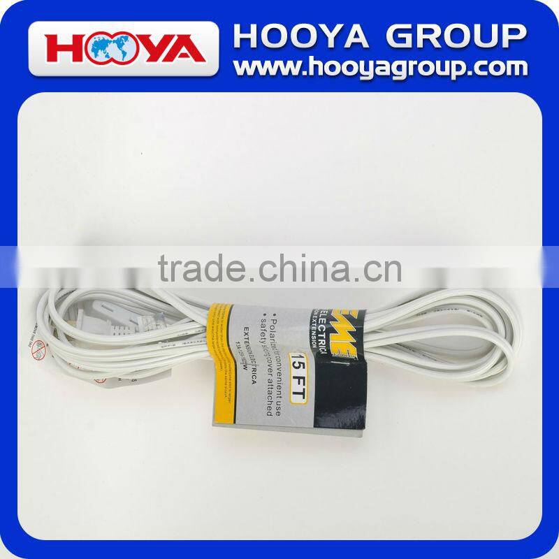 Indoor 110V UL male to female flat extension cord