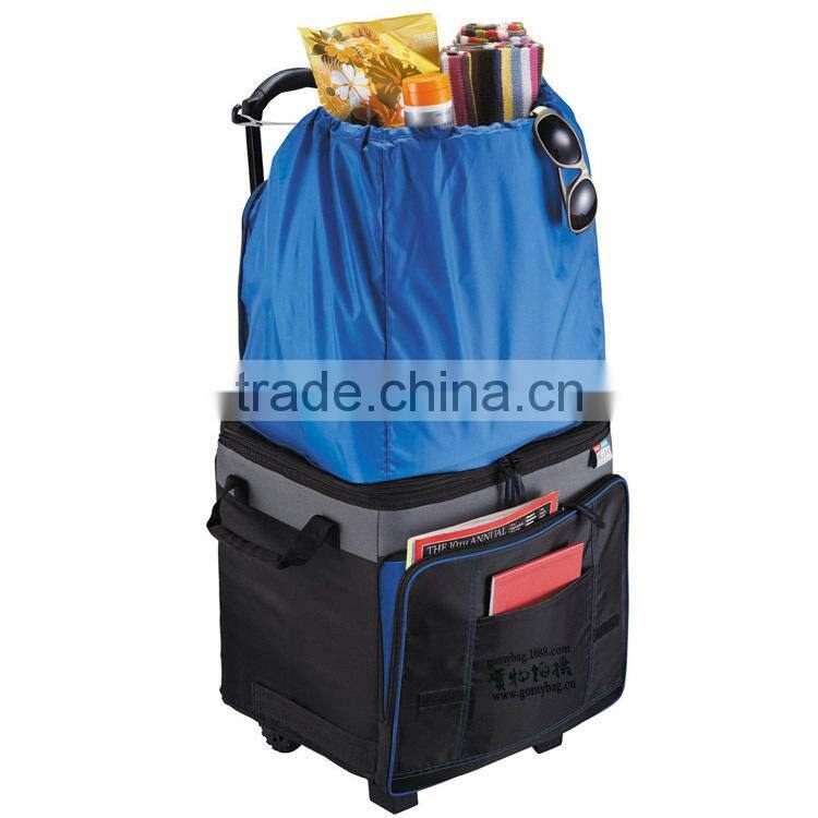 US Market High Quality Large Trolley Cooler Bag For Foods Or Cans