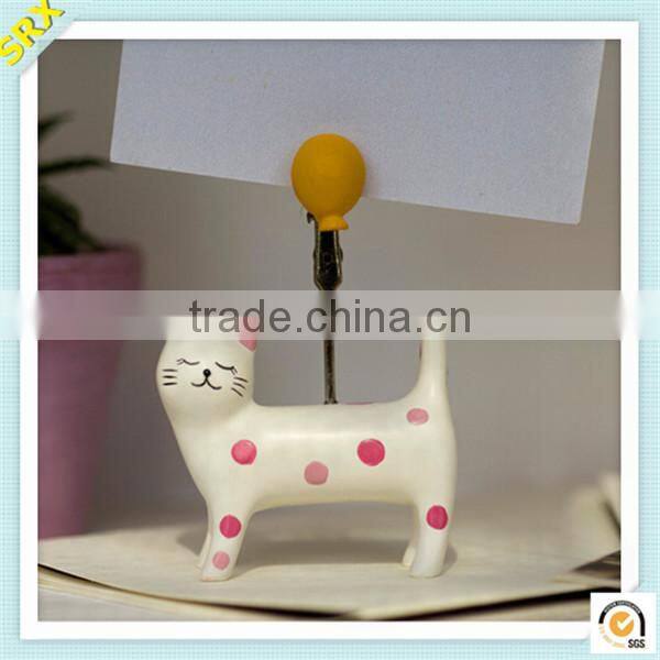 Promotional CAT memo clip holder OEM fashion memo pad holder plastic clip