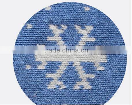 blue snowflower knitted 2 liter hot-water bottle cover