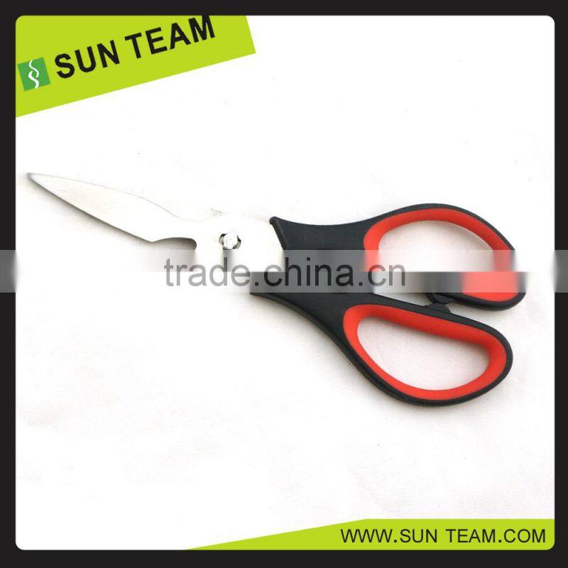 SK031A red and black color 8-1/4" different types of kitchen detachable scissors