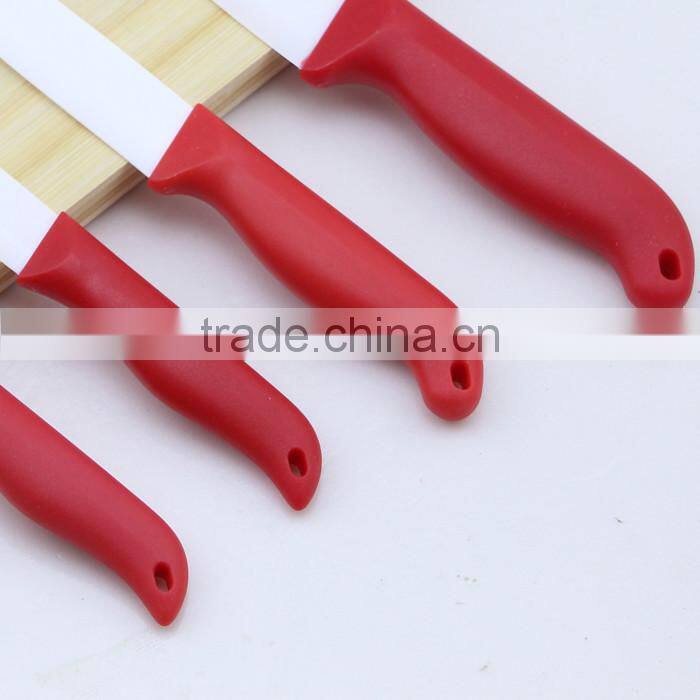 Red Handle Knives Set Ceramic Knives