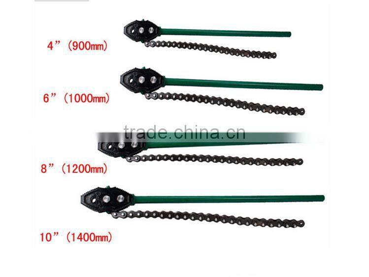 High Quality Alloy Stainless Steel Power Pipe Chain Wrench