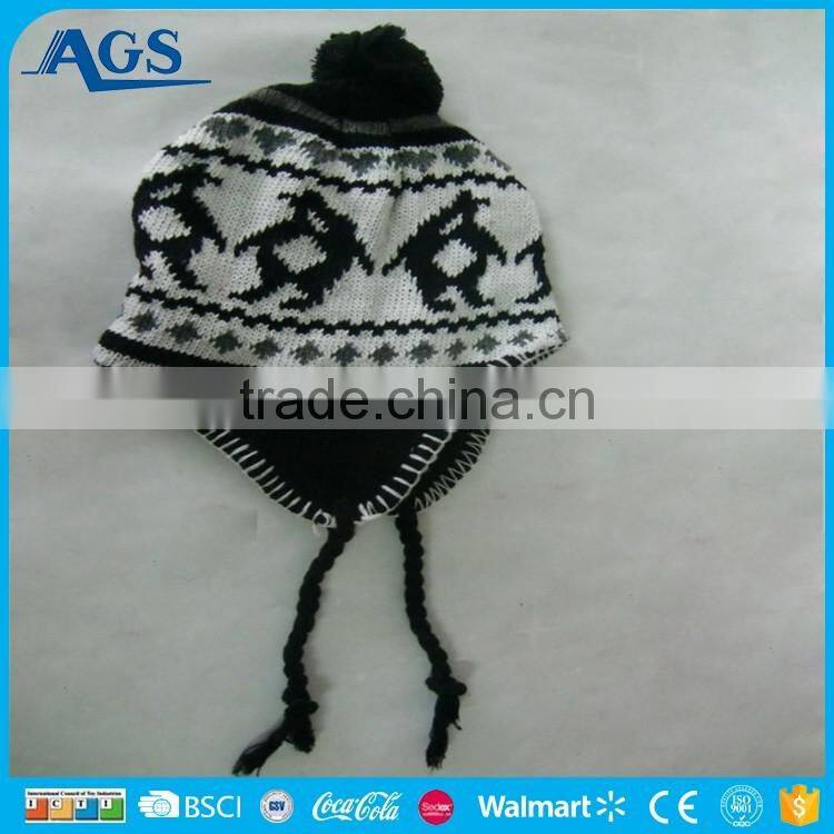 European and American Fashion girls winter beanies knitted hat for kids