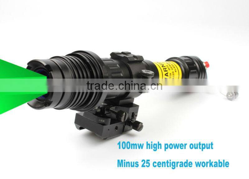 Suzero Zoomable Professional Long Distance nigh vision riflescope solution of 100mw Green Laser Designator (ES-LS-KS300)