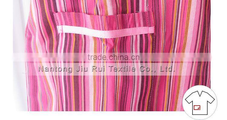 Korean Style Stripe Pajamas for Men With Pocket Elastic Waist 2 piece Set Hotel Quality Autumn Unisex Pajamas For Sauna