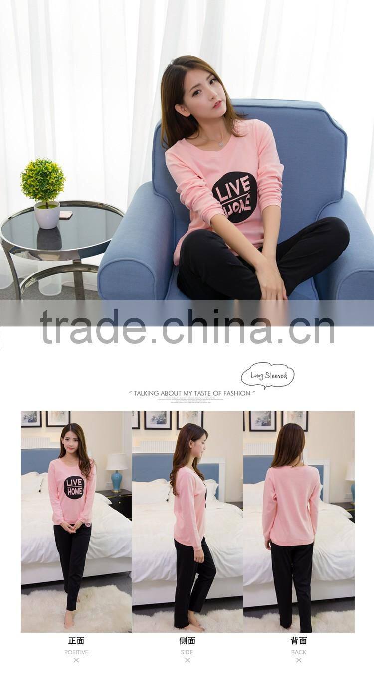 women cotton long sleeve pajamas wholesale