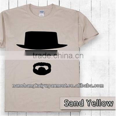 2014 Fashion Men's Short Sleeve O Neck Graphic Printing T Shirt