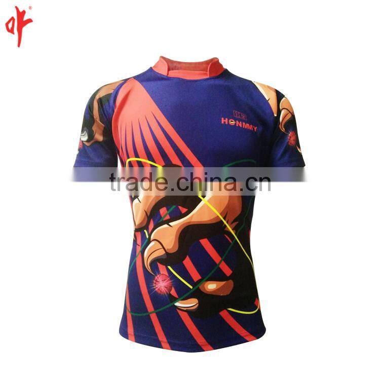 High quality wholesale custom sublimated rugby jersey