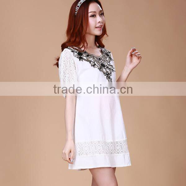 2014 new arrival Maternity summer dress pregnant dress LACE dress