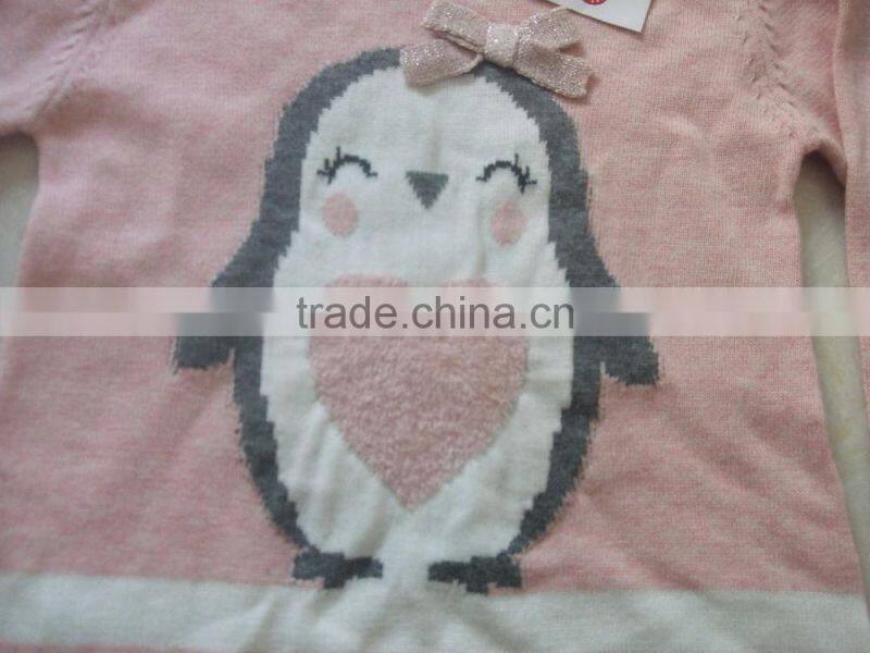 2017 Girls Long Sleeved Knit Sweater Children Sweater Kids Sweaters(BS1149)