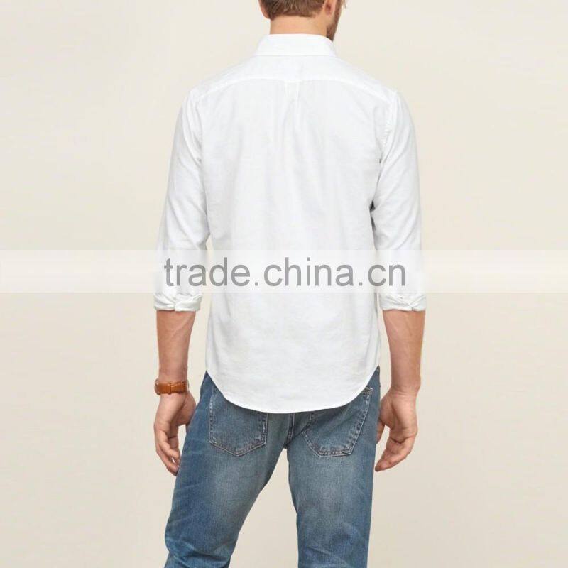 wholesale mens white dress shirts blank slim fit style