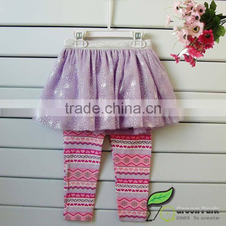 infant baby girls lilac long sleeve cotton t shirts+Legging skirts 2pcs outfits baby suits kids clothes