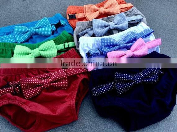 Soft cotton bloomer baby briefs matching bow tie baby boy names picture