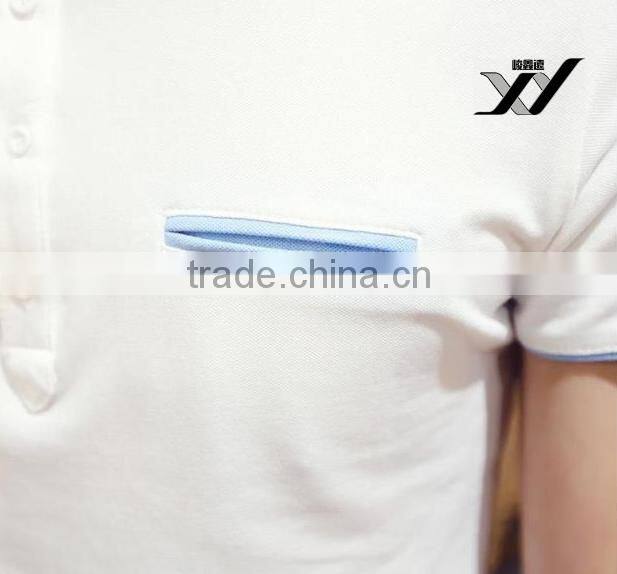 Men Blank color polo short sleeve shirt