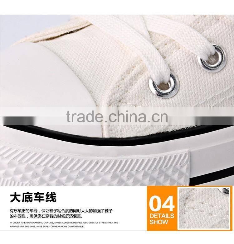 China High Ankle Durable Women Canvas Shoes