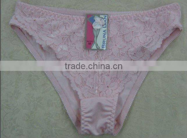 sexy women net transpraents panty with floral lace popular from fashion lady